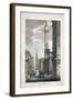 Fish Street Hill and the Monument, London, 1817-Robert Cabbel Roffe-Framed Giclee Print