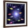 Fish Tales 3-David Sheskin-Framed Giclee Print