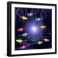 Fish Tales 3-David Sheskin-Framed Giclee Print