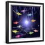 Fish Tales 3-David Sheskin-Framed Giclee Print