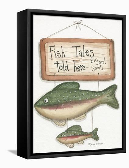 Fish Tales-Debbie McMaster-Framed Stretched Canvas
