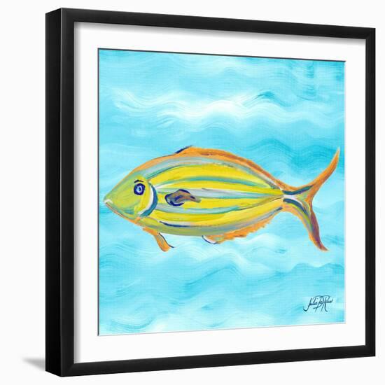 Fish Underwater I-Julie DeRice-Framed Premium Giclee Print