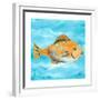 Fish Underwater II-Julie DeRice-Framed Premium Giclee Print