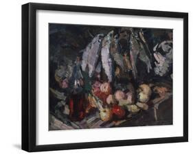 Fish, Vine and Fruits, 1916-Konstantin Alexeyevich Korovin-Framed Giclee Print