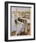 Fish Wharves, Gloucester, 1896-Willard Leroy Metcalf-Framed Giclee Print