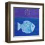 Fish With Spiral Moon-Casey Craig-Framed Art Print