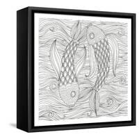 Fish Ying And Yang-Pam Varacek-Framed Stretched Canvas