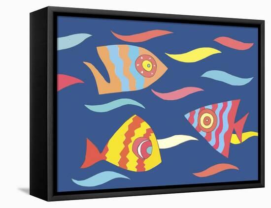 Fish-Miguel Balbás-Framed Stretched Canvas