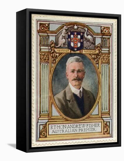 Fisher, Australian Premier, Stamp-null-Framed Stretched Canvas