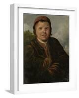 Fisher Boy, at Half Length, Hands Inserted into the Jacket-Frans Hals-Framed Art Print