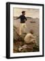 Fisher Boys, Falmouth, 1885-Henry Scott Tuke-Framed Giclee Print