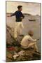 Fisher Boys, Falmouth, 1885-Henry Scott Tuke-Mounted Giclee Print