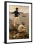 Fisher Boys, Falmouth, 1885-Henry Scott Tuke-Framed Giclee Print