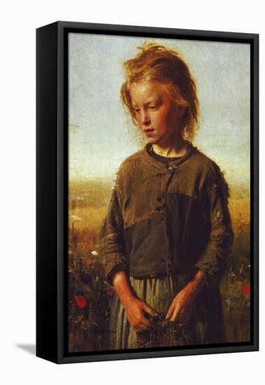 Fisher Girl, 1874-Ilya Efimovich Repin-Framed Stretched Canvas