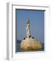 Fisher Girl Statue, ,Zhuhai, Guangdong, China, Asia-Charles Bowman-Framed Premium Photographic Print