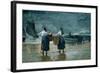 Fisher Girls by the Sea-Winslow Homer-Framed Giclee Print