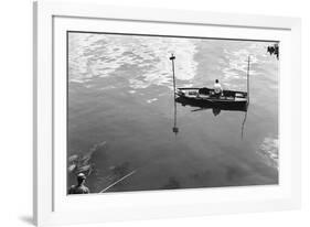 Fisher On The Seine, Paris-Jules Dortes-Framed Giclee Print