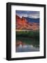 Fisher Towers Reflection Classic, Moab Utah,-Vincent James-Framed Photographic Print