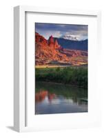 Fisher Towers Reflection Classic, Moab Utah,-Vincent James-Framed Photographic Print