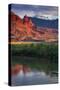 Fisher Towers Reflection Classic, Moab Utah,-Vincent James-Stretched Canvas