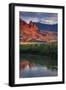 Fisher Towers Reflection Classic, Moab Utah,-Vincent James-Framed Photographic Print