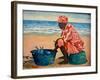 Fisher Woman 2020 (oil)-Tilly Willis-Framed Giclee Print