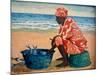 Fisher Woman 2020 (oil)-Tilly Willis-Mounted Giclee Print