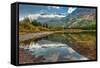 Fishercap Lake, Glacier NP, Near Kalispell and Many Glacier, Montana-Howie Garber-Framed Stretched Canvas