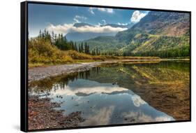 Fishercap Lake, Glacier NP, Near Kalispell and Many Glacier, Montana-Howie Garber-Framed Stretched Canvas