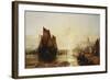 Fisherfolk Landing their Catch on Folkestone Beach-James Webb-Framed Giclee Print