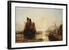 Fisherfolk Landing their Catch on Folkestone Beach-James Webb-Framed Giclee Print