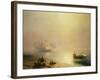 Fisherfolk on the Seashore, The Bay of Naples-Ivan Konstantinovich Aivazovsky-Framed Giclee Print