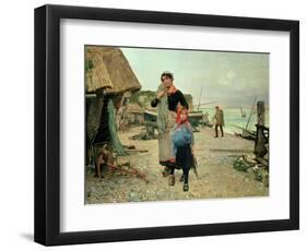 Fisherfolk Returning with their Nets, 1882-Henry Bacon-Framed Giclee Print