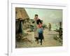 Fisherfolk Returning with Their Nets, 1882-Carl Frederic Aagaard-Framed Giclee Print