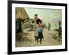 Fisherfolk Returning with Their Nets, 1882-Carl Frederic Aagaard-Framed Giclee Print