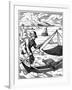 Fisherman, 16th Century-Jost Amman-Framed Giclee Print