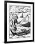 Fisherman, 16th Century-Jost Amman-Framed Giclee Print