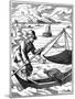 Fisherman, 16th Century-Jost Amman-Mounted Giclee Print