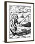 Fisherman, 16th Century-Jost Amman-Framed Giclee Print