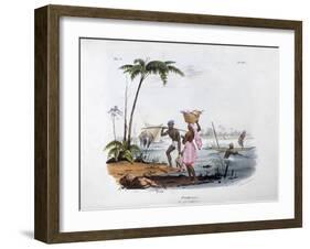 Fisherman, 1828-Jean Henri Marlet-Framed Giclee Print