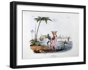 Fisherman, 1828-Jean Henri Marlet-Framed Giclee Print