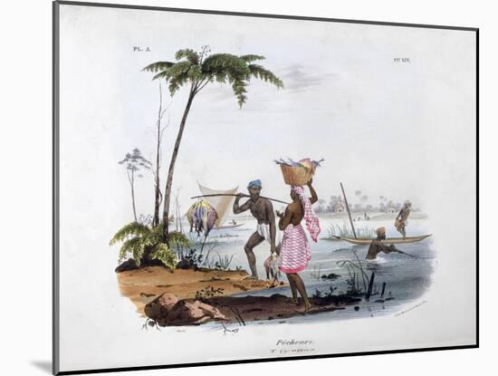 Fisherman, 1828-Jean Henri Marlet-Mounted Giclee Print
