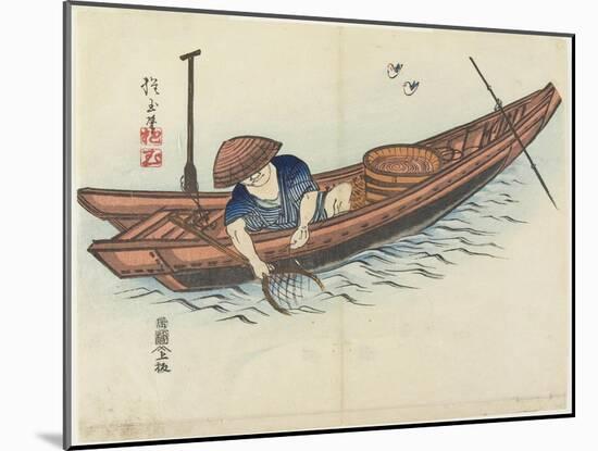 Fisherman, 1832-Hogyoku-Mounted Giclee Print