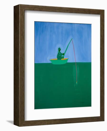 Fisherman;1998,(oil on linen)-Cristina Rodriguez-Framed Giclee Print