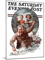 "Fisherman and Boys," Saturday Evening Post Cover, September 6, 1924-Frederic Stanley-Mounted Giclee Print