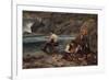 Fisherman and children, 1913-Jahn Ekenaes-Framed Giclee Print