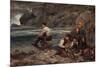 Fisherman and children, 1913-Jahn Ekenaes-Mounted Giclee Print