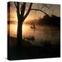 Fisherman at Dawn-null-Stretched Canvas