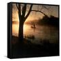 Fisherman at Dawn-null-Framed Stretched Canvas