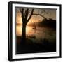 Fisherman at Dawn-null-Framed Photographic Print